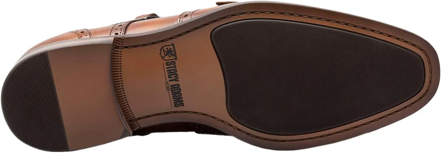 Stacy Adams Men's Karson Wingtip Double Monk Strap Loafer