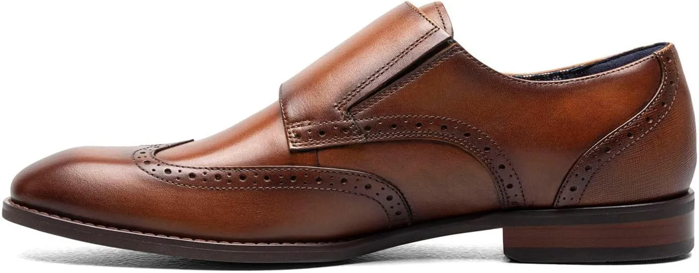 Stacy Adams Men's Karson Wingtip Double Monk Strap Loafer