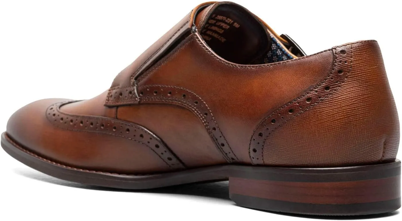 Stacy Adams Men's Karson Wingtip Double Monk Strap Loafer