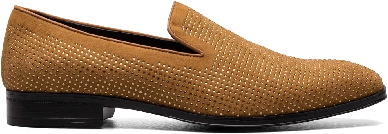 STACY ADAMS Men's Suave Rhinestone Slip on Loafer
