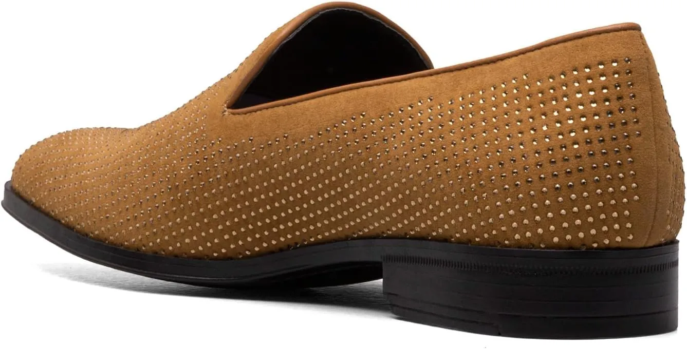 STACY ADAMS Men's Suave Rhinestone Slip on Loafer