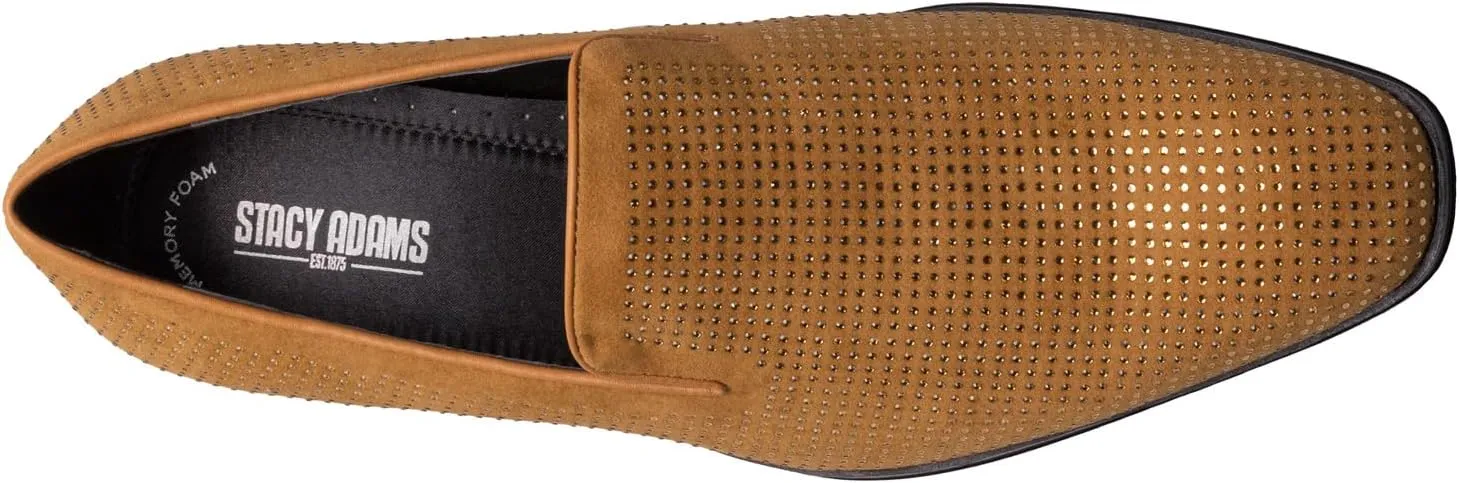STACY ADAMS Men's Suave Rhinestone Slip on Loafer