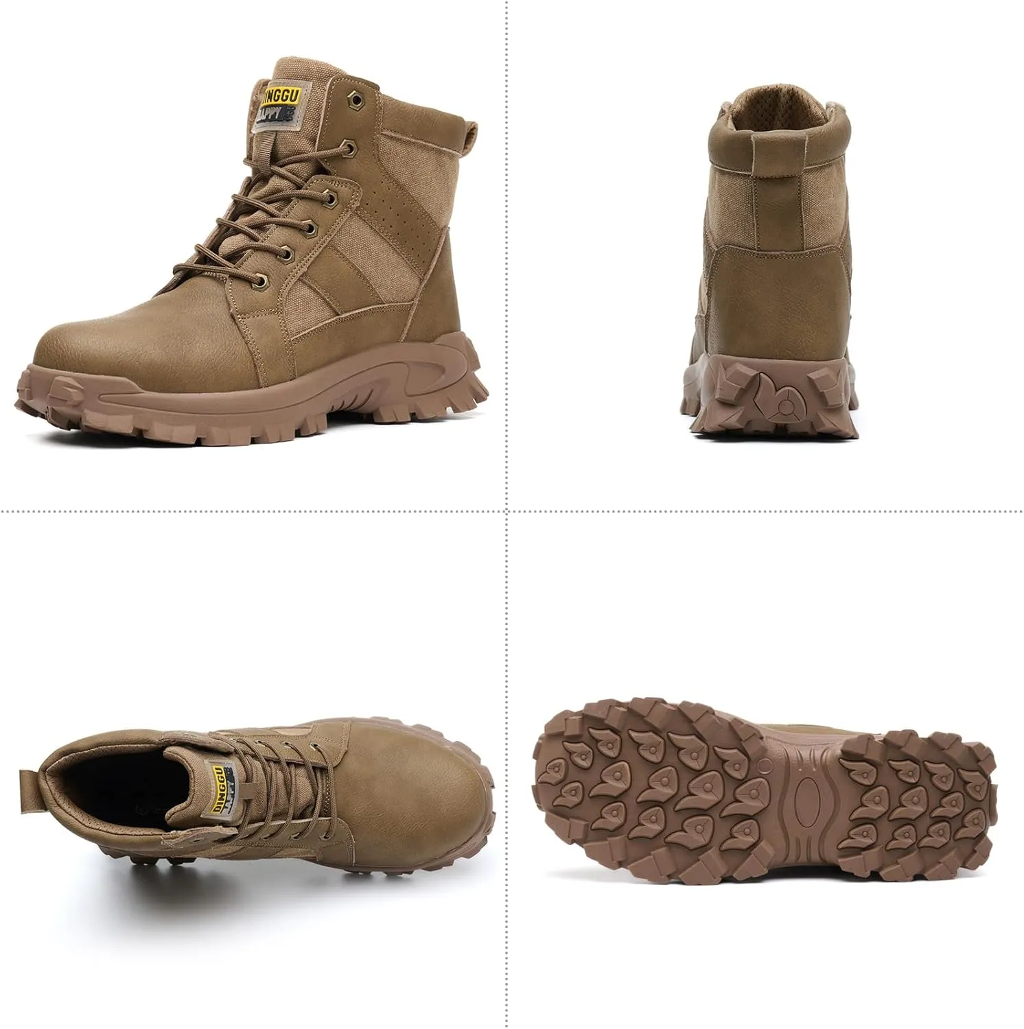 Steel Toe Boots for Men Comfortable Mens Work Boots Indestructible Construction Industrial Safety Boots