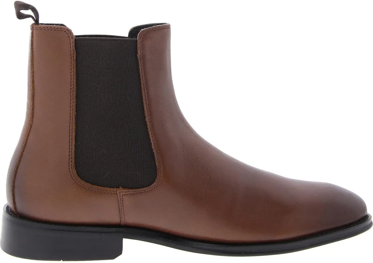 Steve Madden Mens Adamo Pull On Round Toe Chelsea Boots