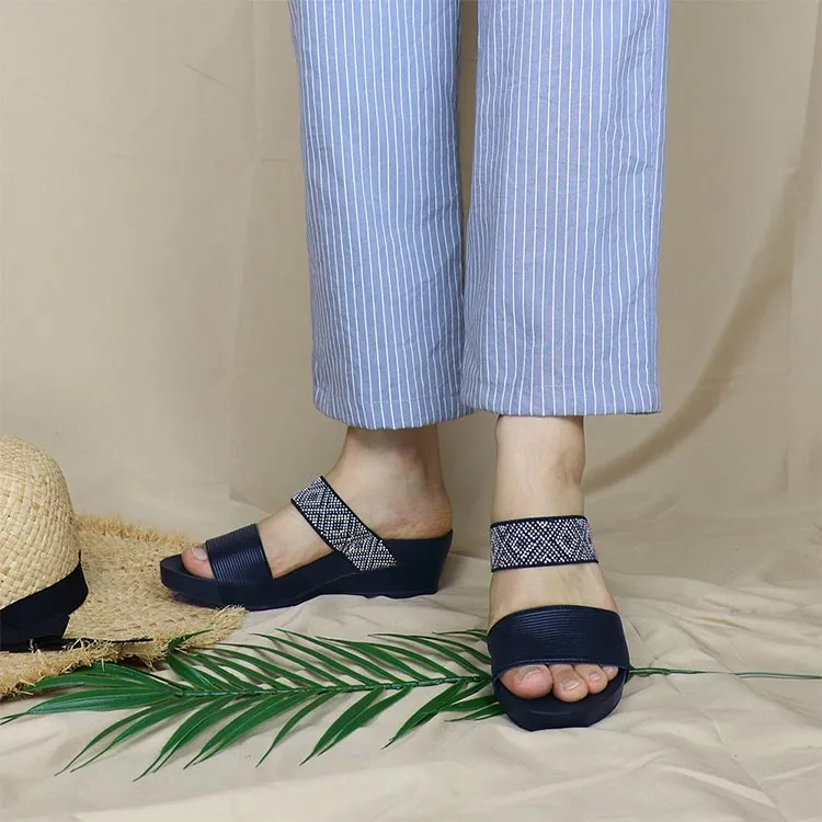 Strappy Boho Slide Sandals 2" inch [Arch-legance Series]