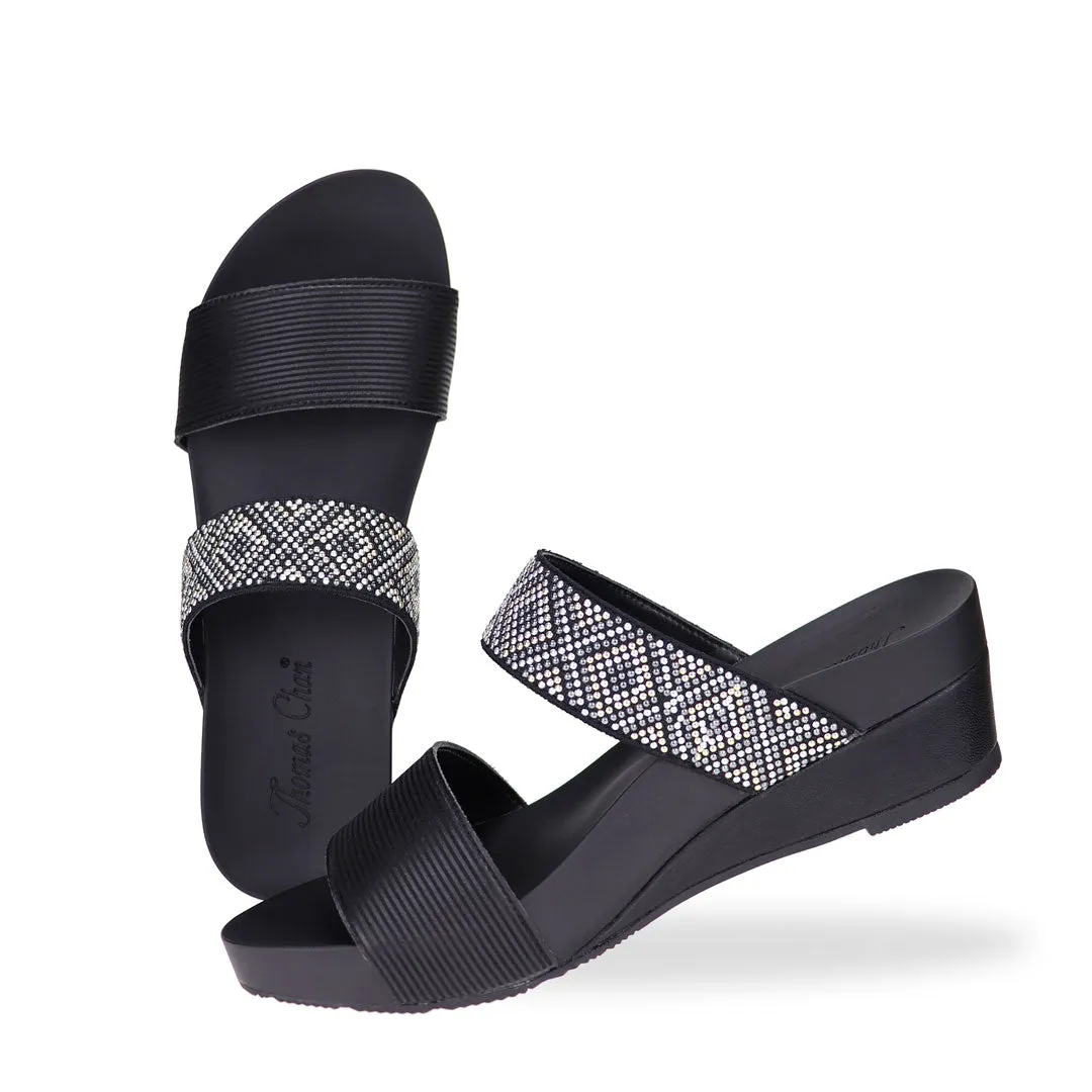 Strappy Boho Slide Sandals 2" inch [Arch-legance Series]