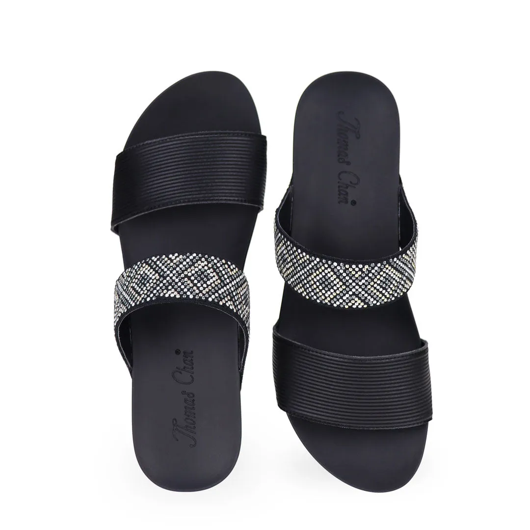 Strappy Boho Slide Sandals 2" inch [Arch-legance Series]