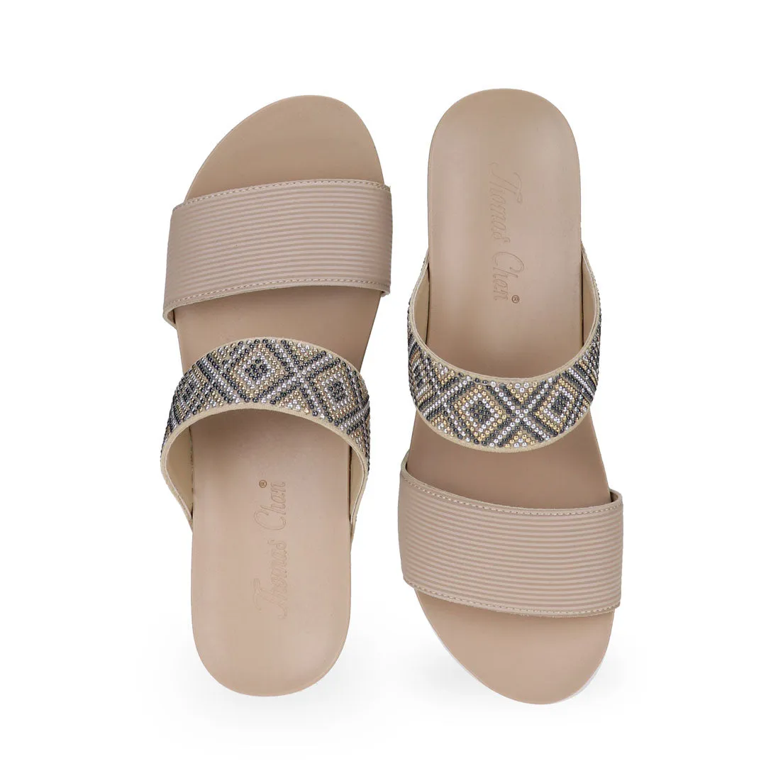 Strappy Boho Slide Sandals 2" inch [Arch-legance Series]