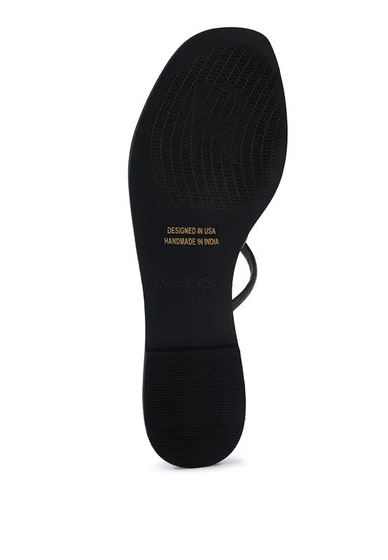 Strappy Flat Slide Sandals