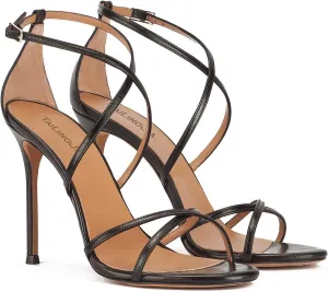 Strappy High Heels Sandals for Women, Fashion Open Toe Stiletto Heels Sandals Classic Round Toe Cross Straps Party Sexy Stiletto High Heel Sandals