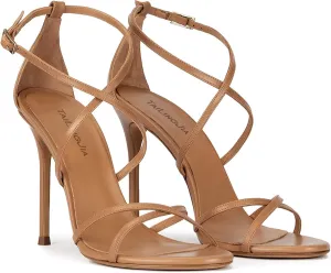 Strappy High Heels Sandals for Women, Fashion Open Toe Stiletto Heels Sandals Classic Round Toe Cross Straps Party Sexy Stiletto High Heel Sandals