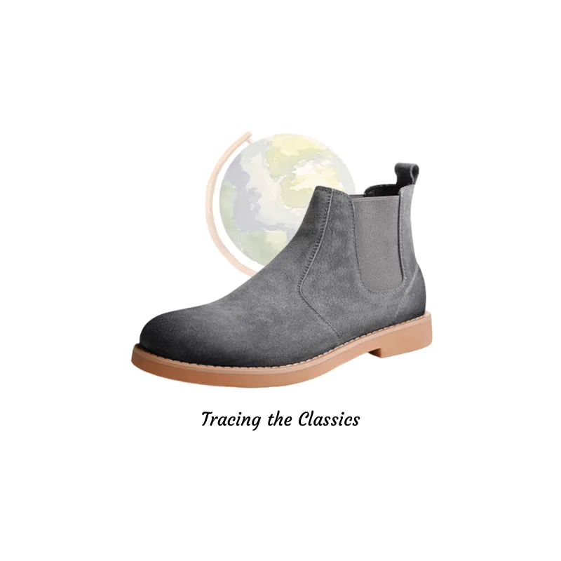 Suede Chelsea Boots for Men|Men's boots|Suede boots|Mosswood