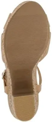 Sun   Stone Womens Jamie Faux Leather Strappy Heel Sandals Tan 10 Medium (B,M)