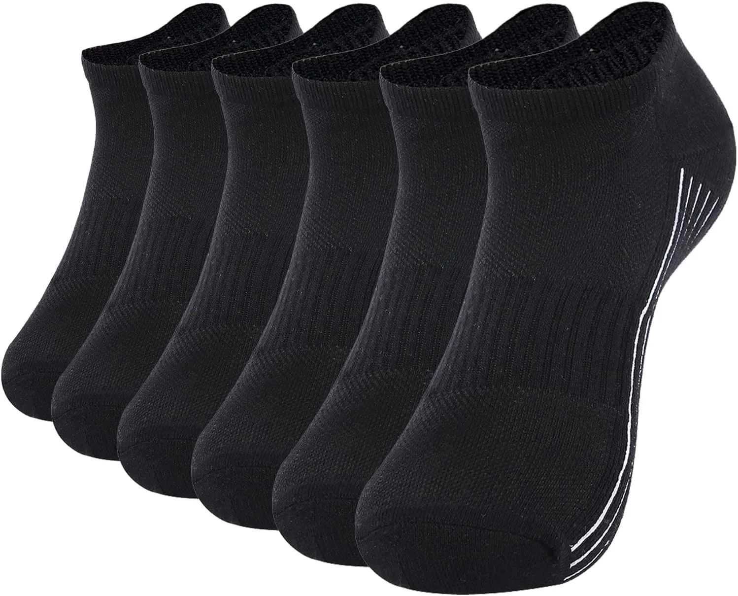 Sunew Viscose Bamboo Socks, Unisex Cushioned Comfortable Ankle Workout Hiking Golf Socks 6 Pairs