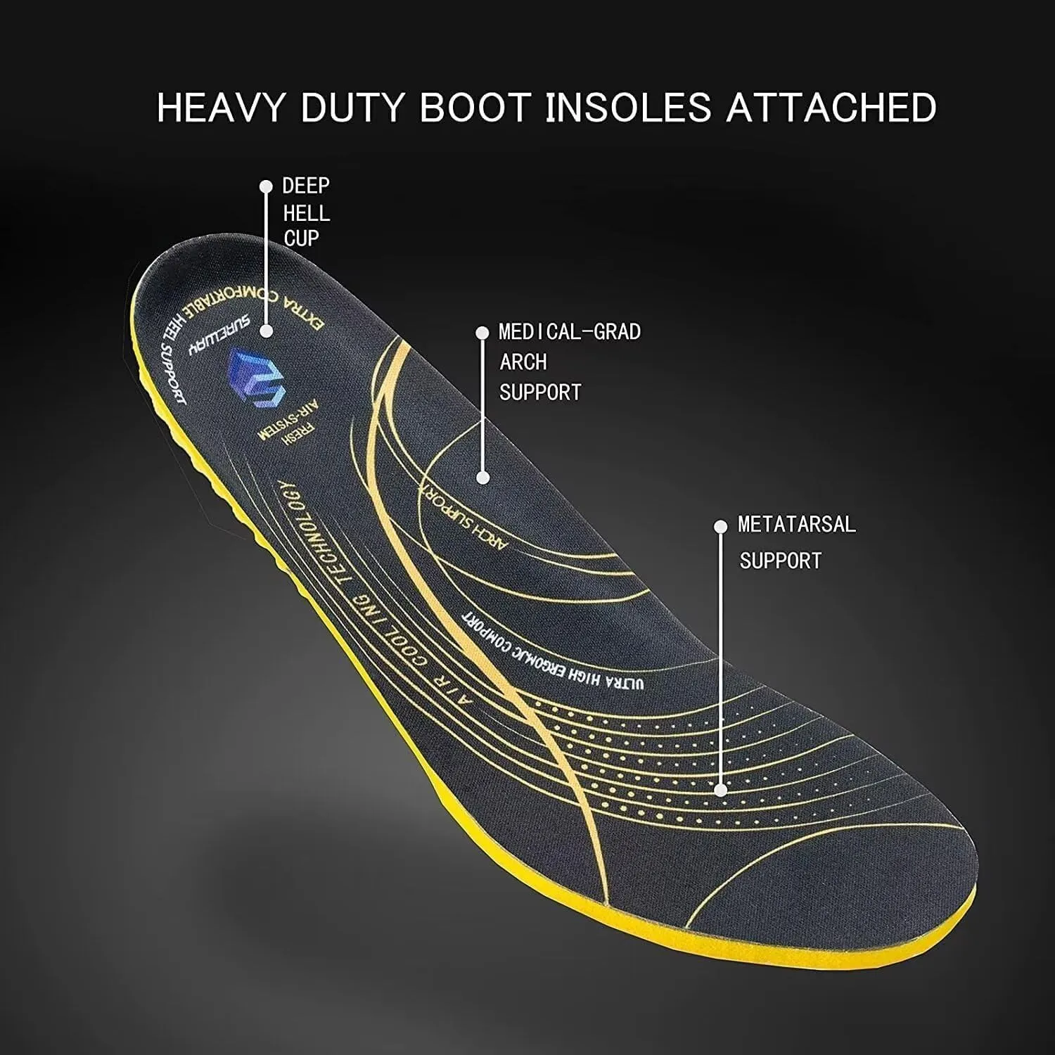 SUREWAY 6 in Mens Waterproof Soft Toe Work Boots for Men-Full Grain Leather,Goodyear,Non-Slip EH Safety Industial Construction Wedge Moc Toe Work Boots/Shoes