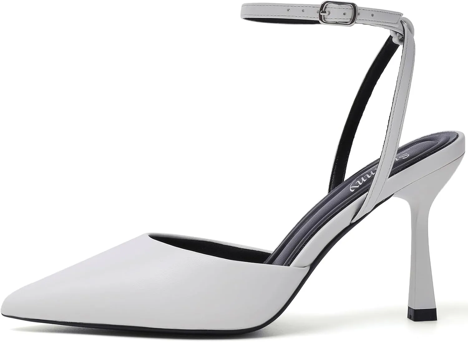 Susanny Heels for Women Stiletto Closed Pointed Toe Backless Dress Shoes High Heels Sexy Kitten Pumps Wedding Guest Party Dance Prom Dressy Comfort Shoes