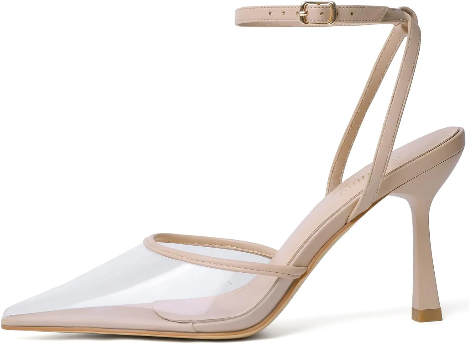 Susanny Heels for Women Stiletto Closed Pointed Toe Backless Dress Shoes High Heels Sexy Kitten Pumps Wedding Guest Party Dance Prom Dressy Comfort Shoes