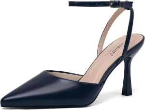 Susanny Heels for Women Stiletto Closed Pointed Toe Backless Dress Shoes High Heels Sexy Kitten Pumps Wedding Guest Party Dance Prom Dressy Comfort Shoes