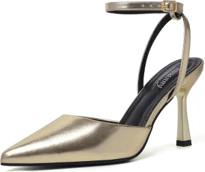 Susanny Heels for Women Stiletto Closed Pointed Toe Backless Dress Shoes High Heels Sexy Kitten Pumps Wedding Guest Party Dance Prom Dressy Comfort Shoes