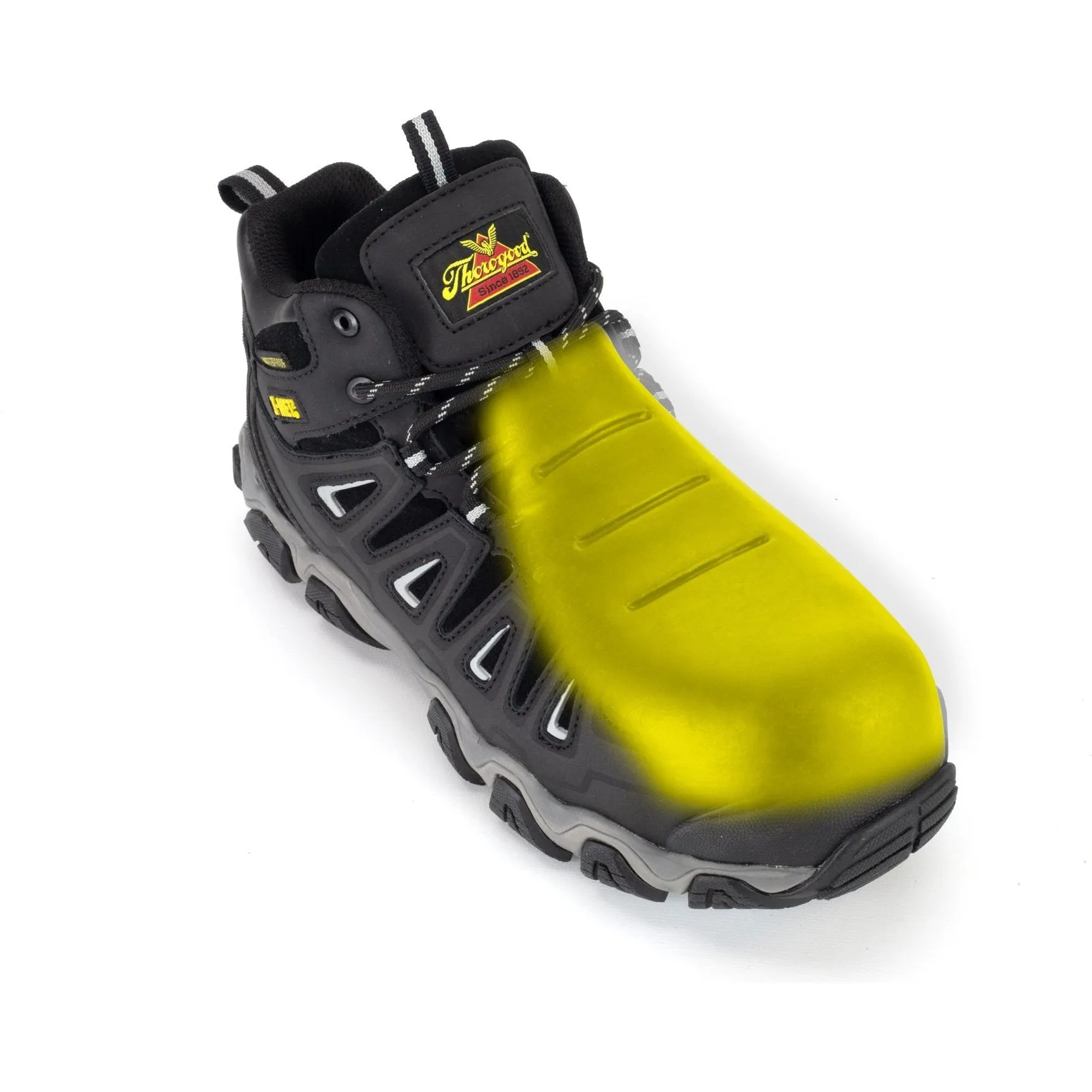 Thorogood Men's Crosstrex Metguard Mid Safety Toe Waterproof Work Boot - 804-6490