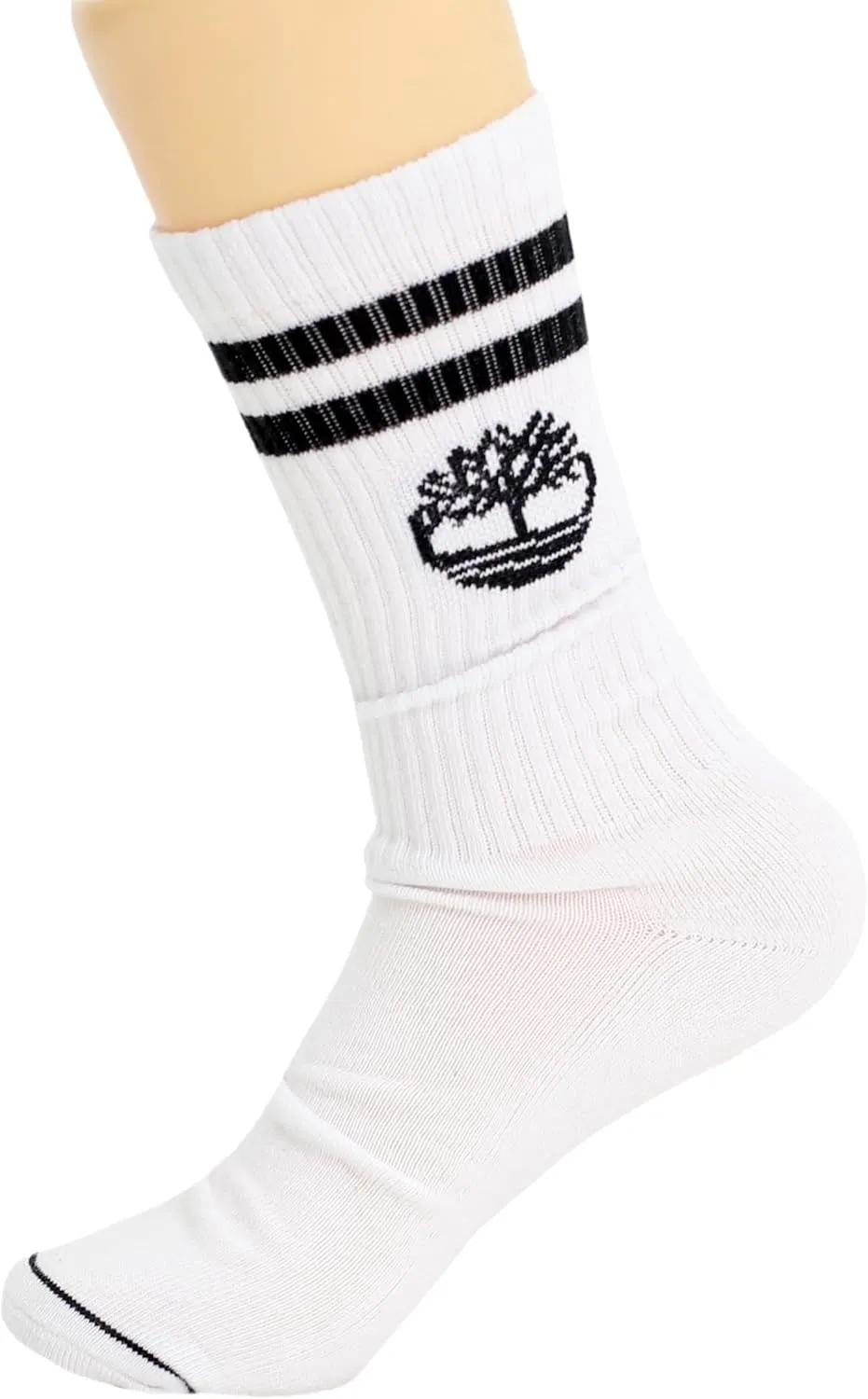 Timberland Cushioned Performance Work Athletic Crew Length 5 Pair Pack Socks for Men with Arch Support Shoe Size 9-12