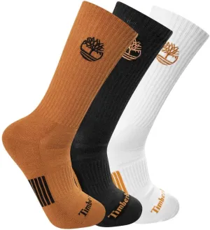 Timberland Men's Half Cushioned Crew Socks (3 Pairs)