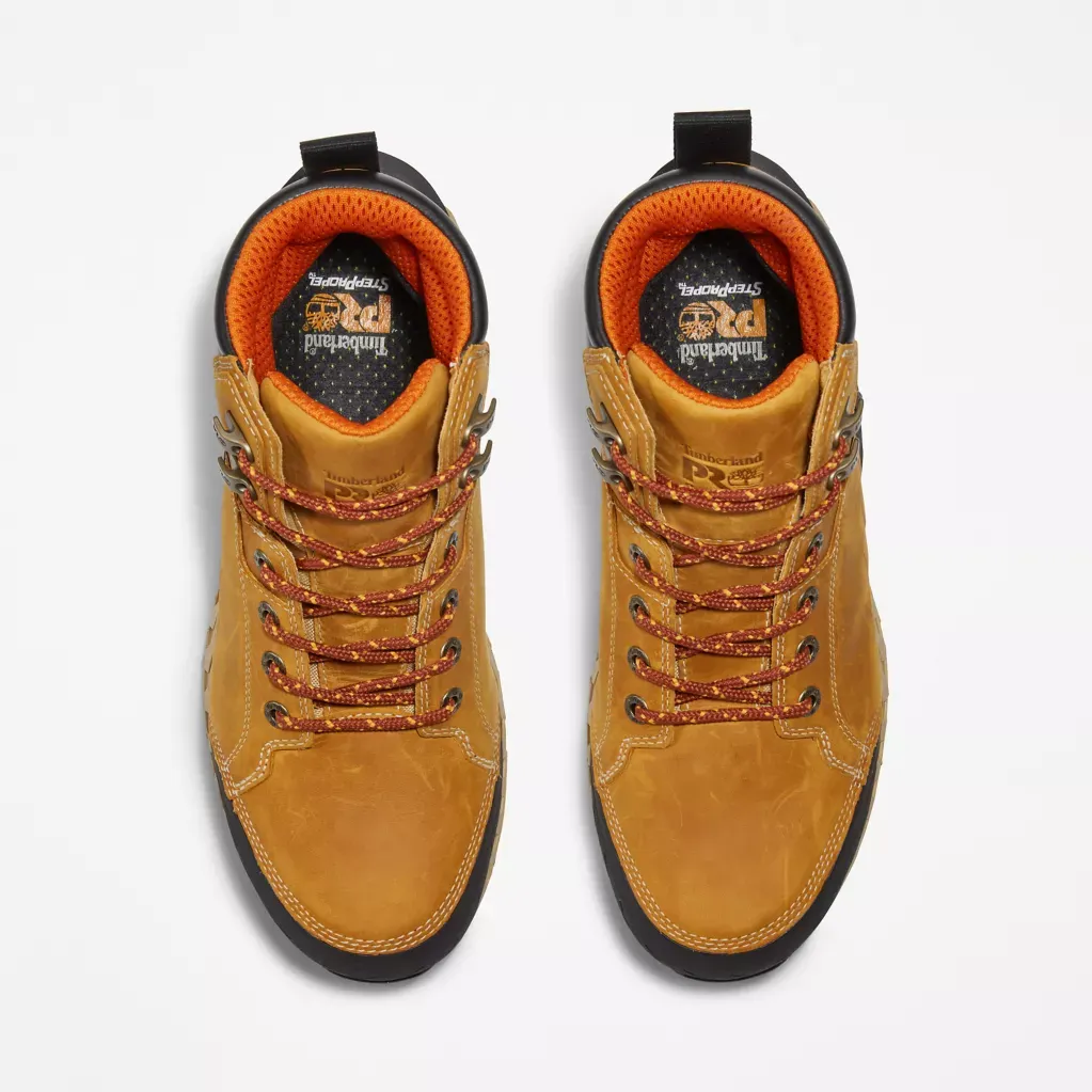 Timberland Pro Men's Summit 6" Waterproof Composite Toe Work Boot -Wheat- TB0A438Y231