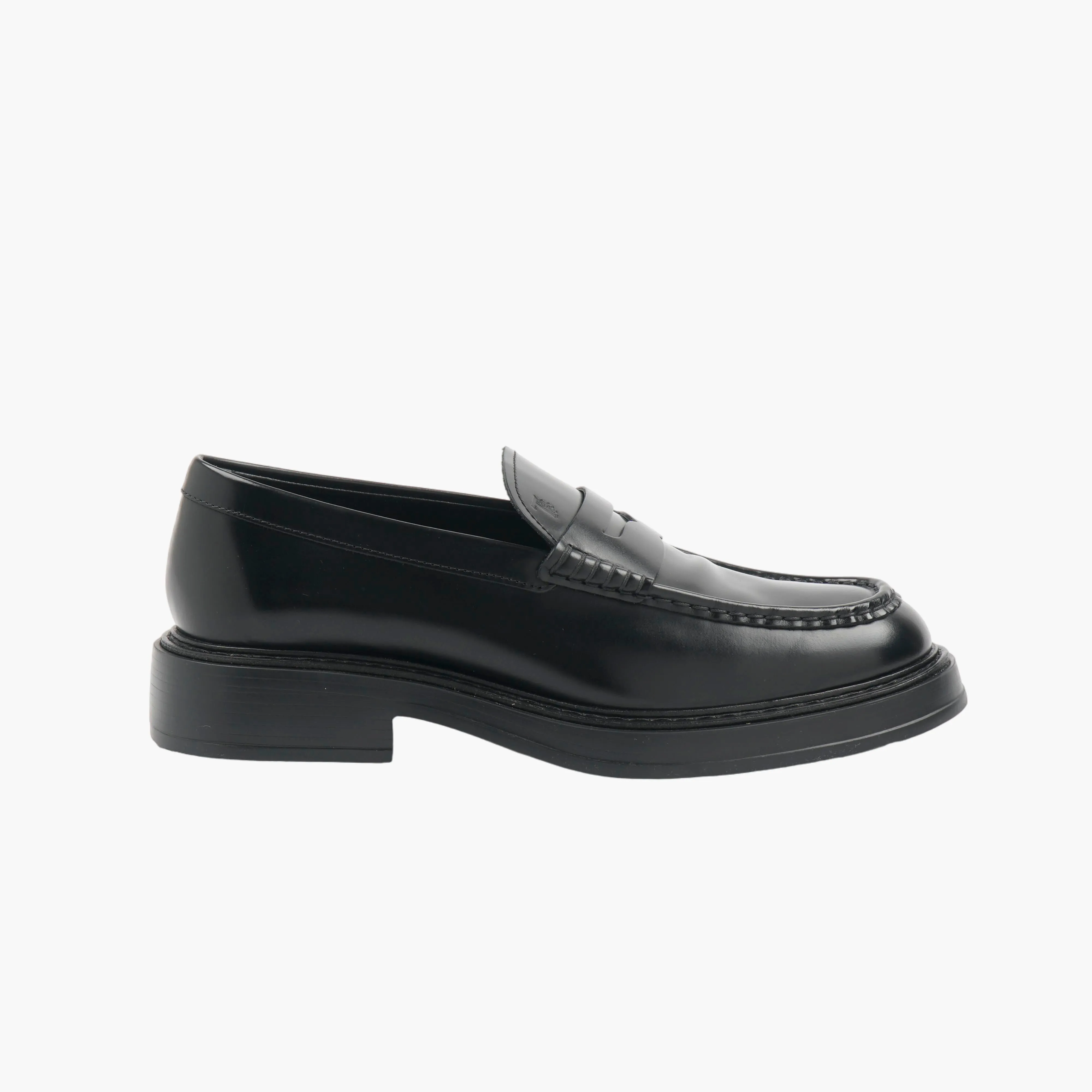 TOD'S Black Leather Loafers