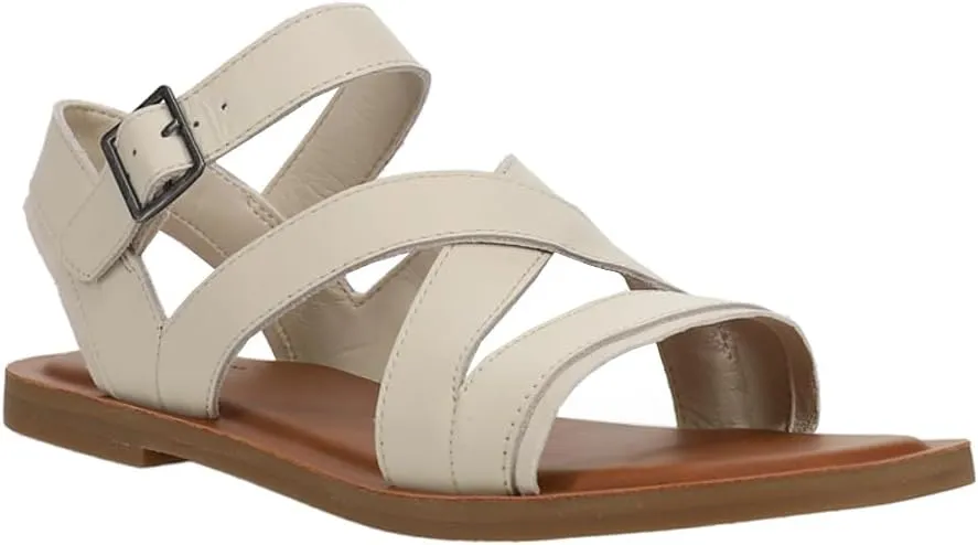 TOMS Womens Sloane Strappy Casual Sandals Casual - Off White