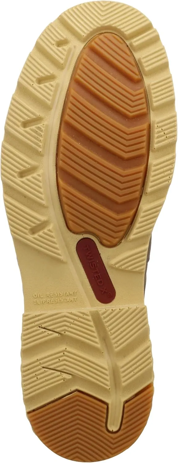 Twisted X Men's 4" Work Chelsea Boot, Moc Toe Nano Toe with CellStretch