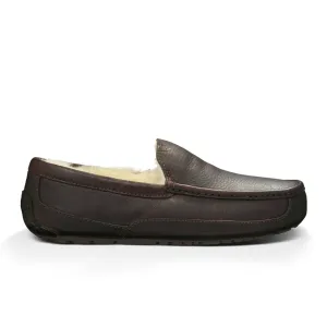 UGG® Ascot Leather Slipper (Men) - Dark Spice