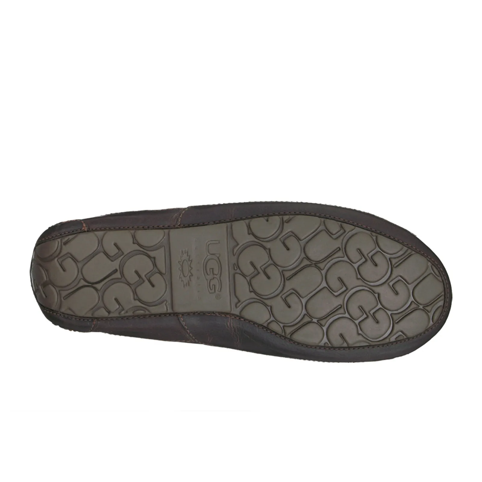 UGG® Ascot Leather Slipper (Men) - Dark Spice