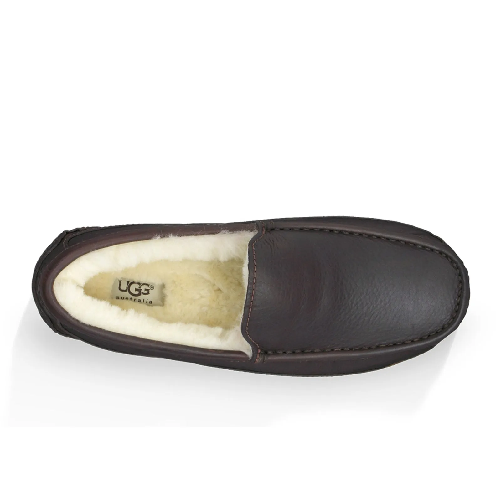 UGG® Ascot Leather Slipper (Men) - Dark Spice