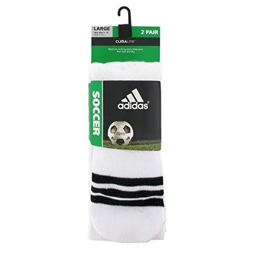 Unisex Rivalry Soccer 2Pack Otc Sock Whiteblack Large