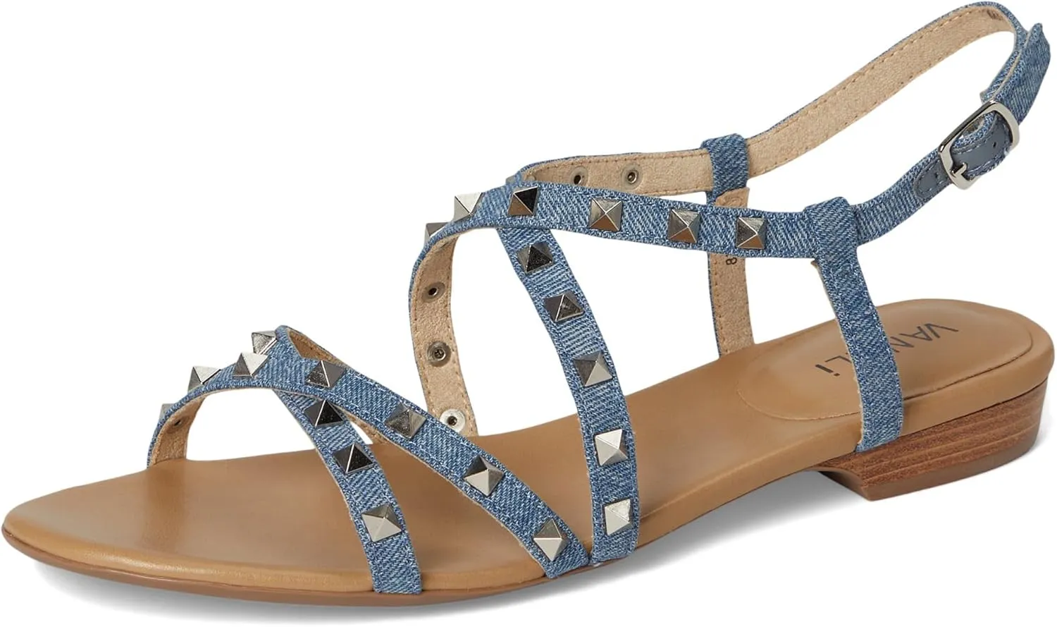 VANELi Womens Basira Studded Strappy Casual Sandals Casual - Gold