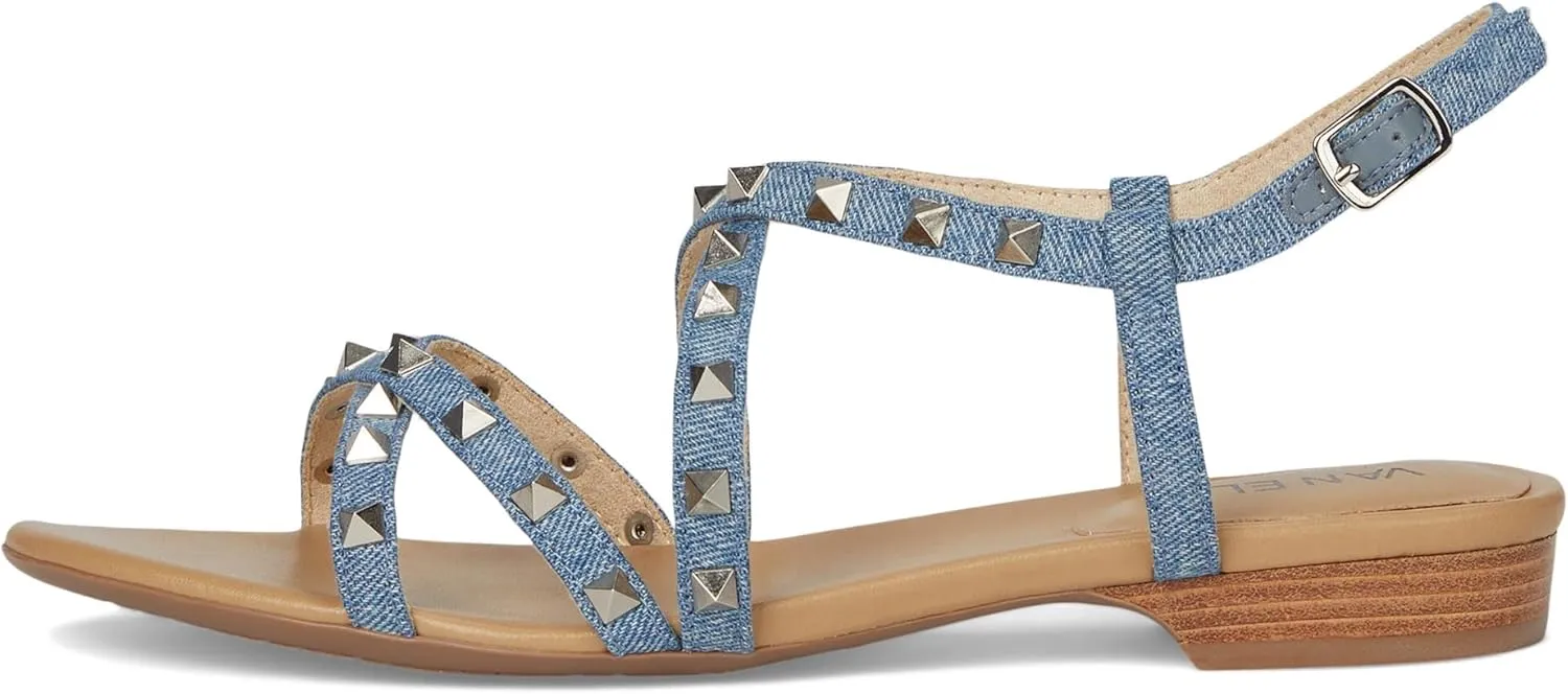 VANELi Womens Basira Studded Strappy Casual Sandals Casual - Gold