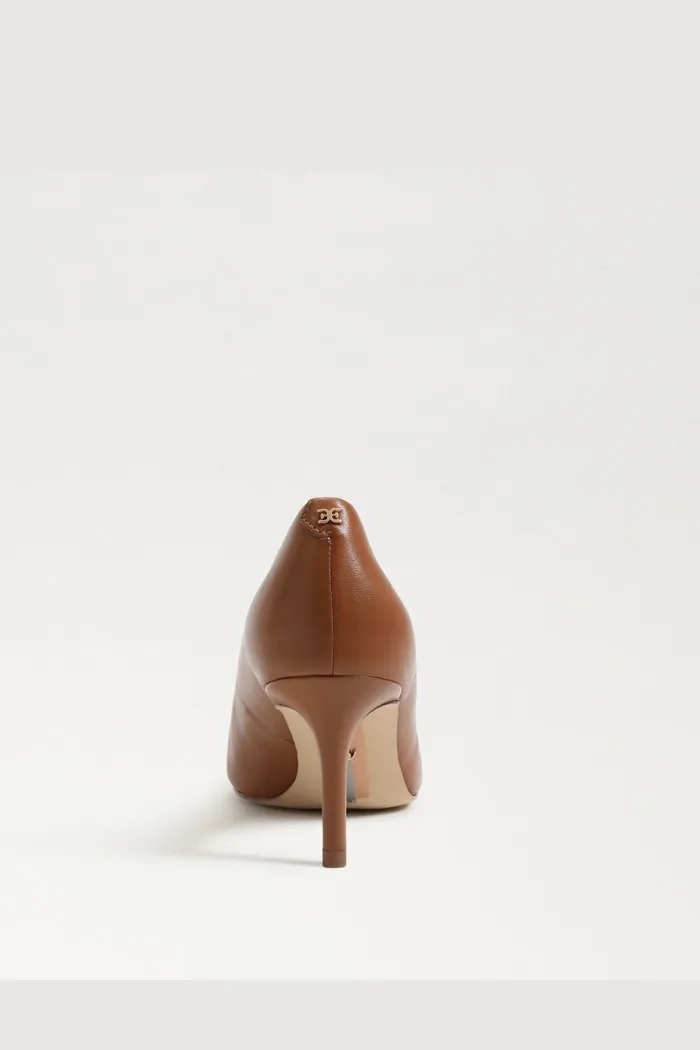 Vienna Pointed Toe Heel - Saddle Leather