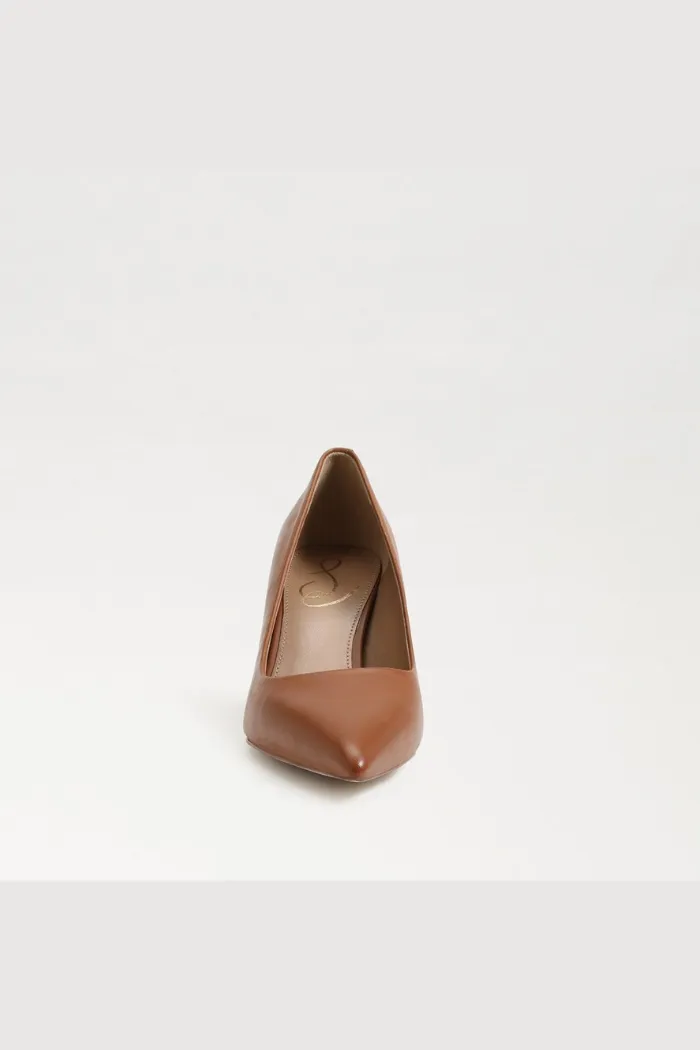 Vienna Pointed Toe Heel - Saddle Leather