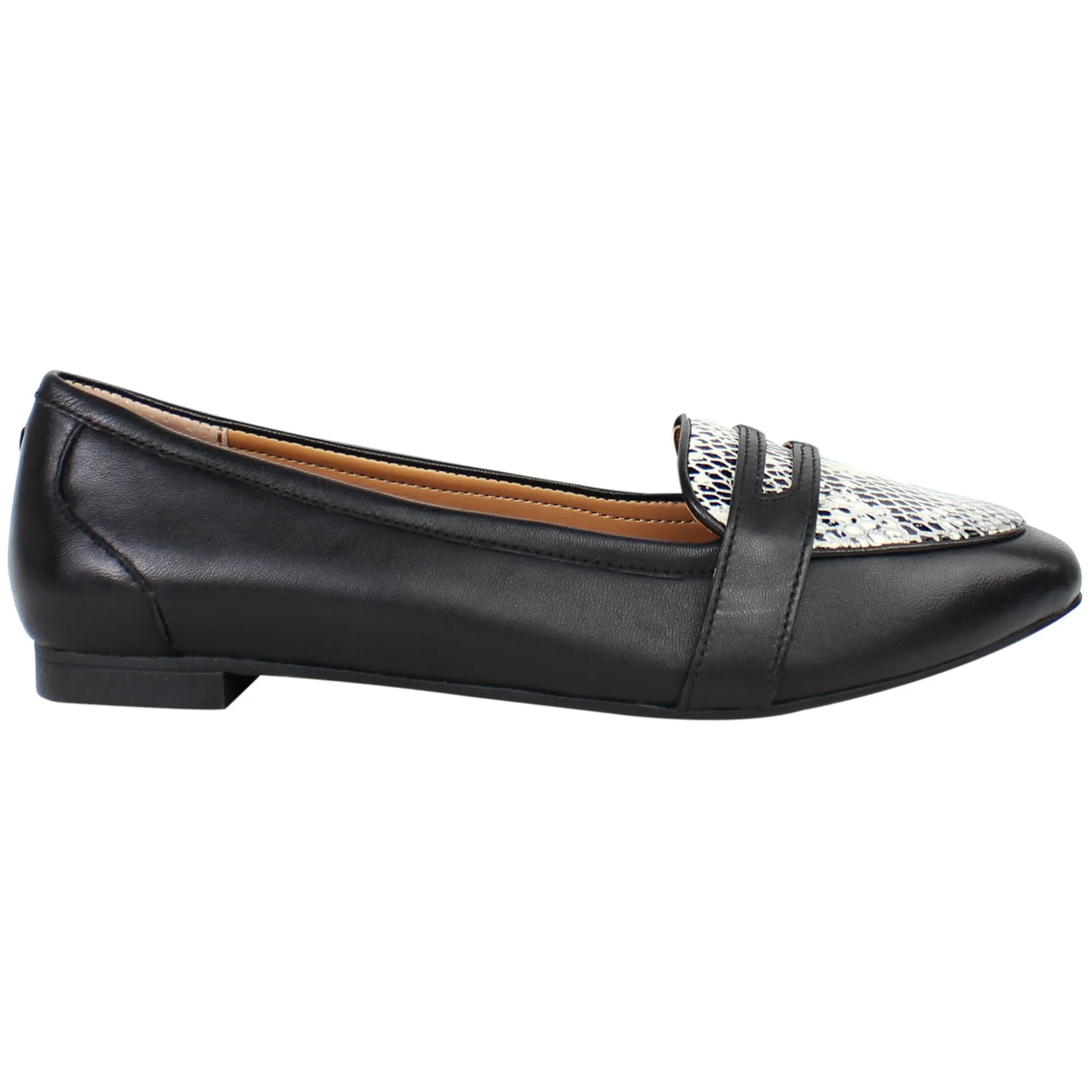 Vionic Savannah Snake Womens Black Shoes