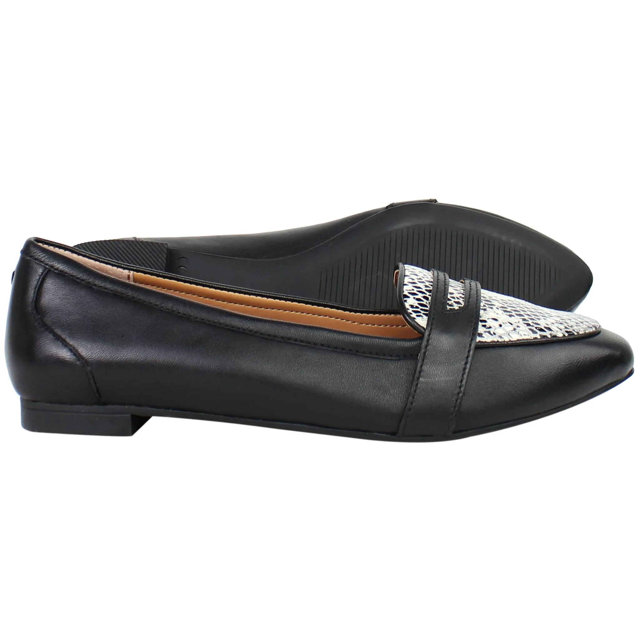 Vionic Savannah Snake Womens Black Shoes
