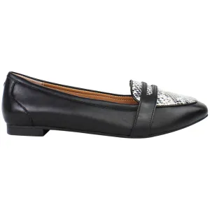 Vionic Savannah Snake Womens Black Shoes