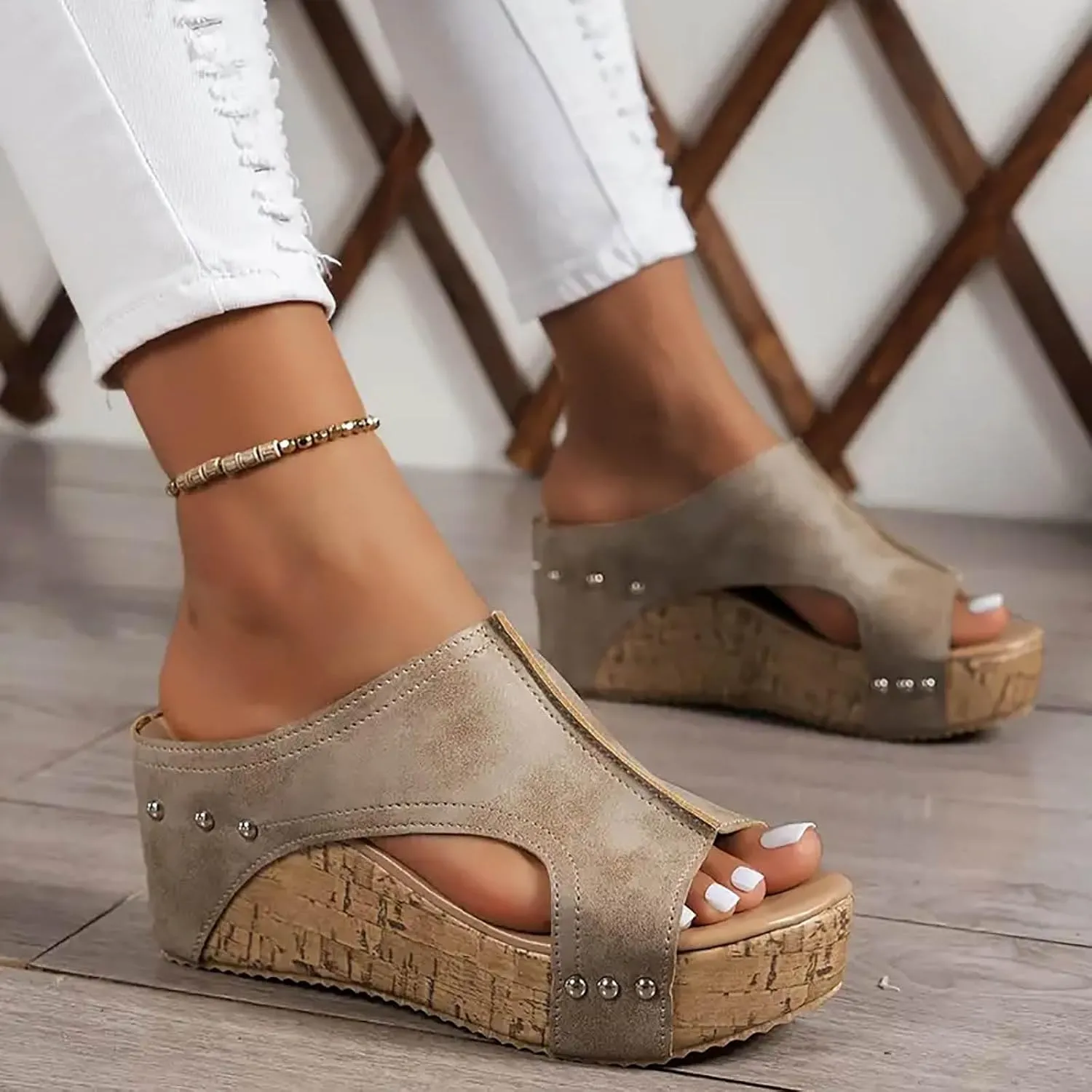 Wedge Sandals For Women Platform Wedge Sandals Open Toe Wedge Sandals Women Casual Dressy Summer Shoes Wide Width Sandals Women