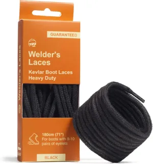 Welder's Laces - 100% Kevlar Boot Laces Heavy Duty Fire-Resistant Work Boot Laces, Boot Strings for Work Boots