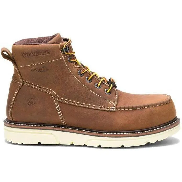 Wolverine Men's I-90 Durashock 6" Soft Toe Waterproof Wedge Work Boot- Tan - W200051