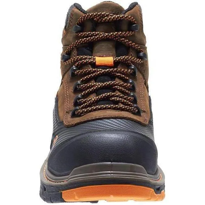 Wolverine Men's Overpass Safety Toe 6" Waterproof Work Boot - Brown - W10717