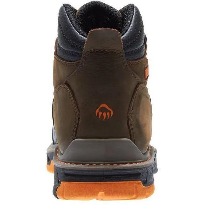 Wolverine Men's Overpass Safety Toe 6" Waterproof Work Boot - Brown - W10717