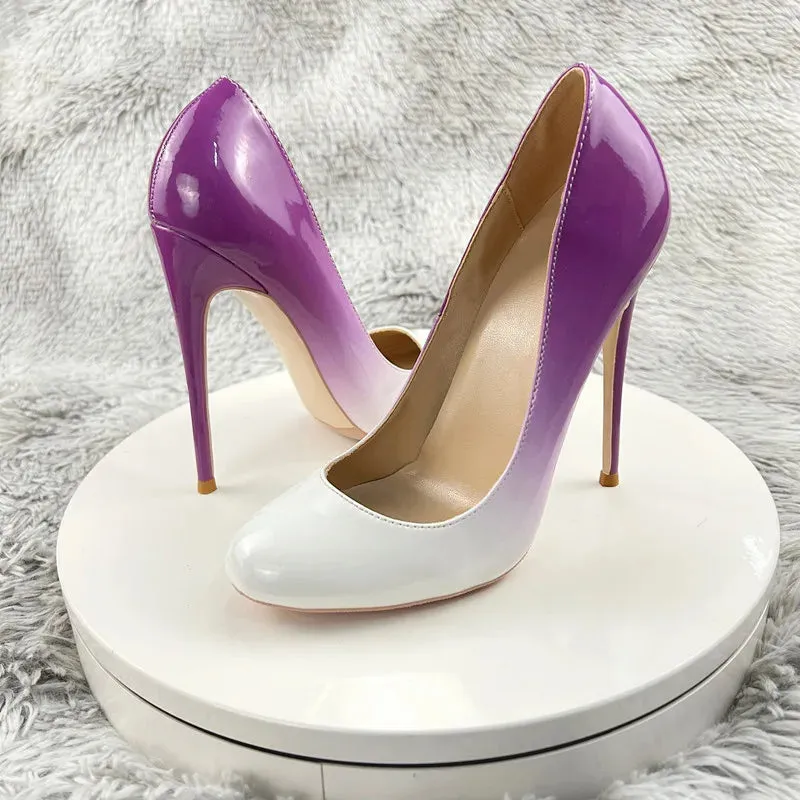 Women Classic Round Toe High Heels Stiletto Pumps Basic Shallow Shoes