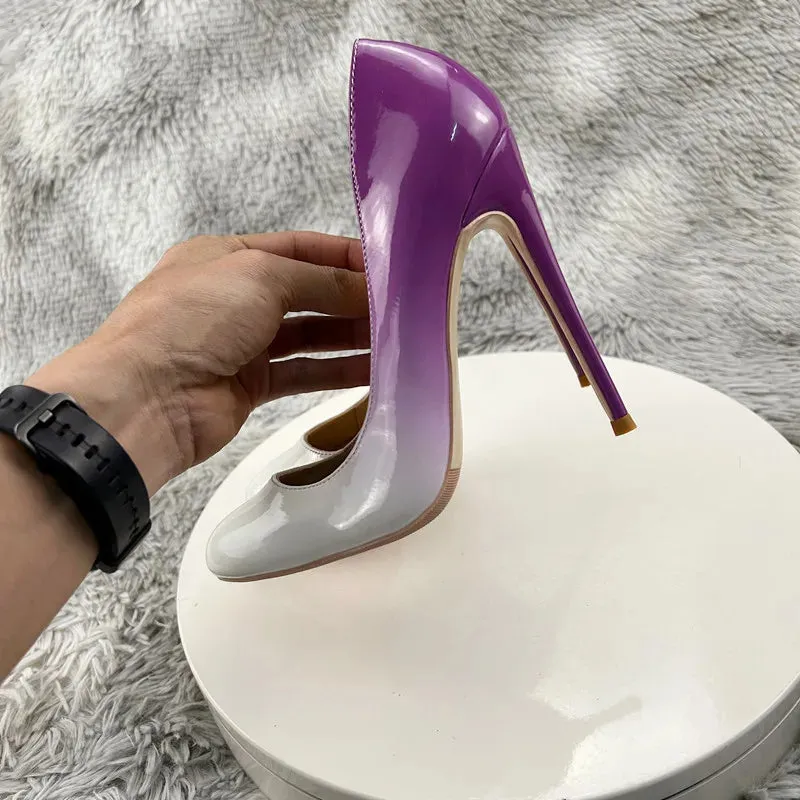 Women Classic Round Toe High Heels Stiletto Pumps Basic Shallow Shoes