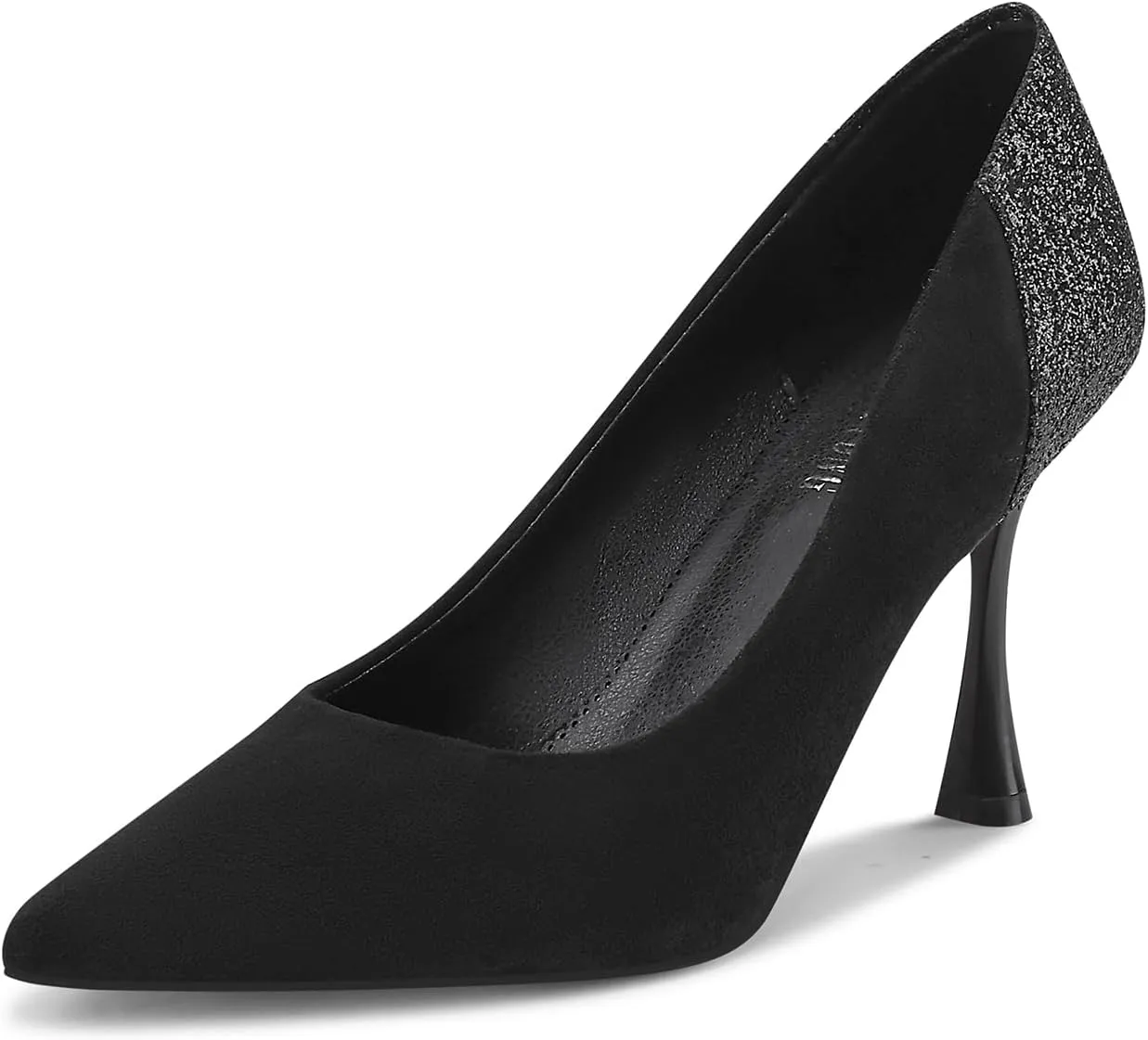 Women Pumps Pointed Toe Stiletto High Heels Splicing Vintage Dress Wedding Shoes