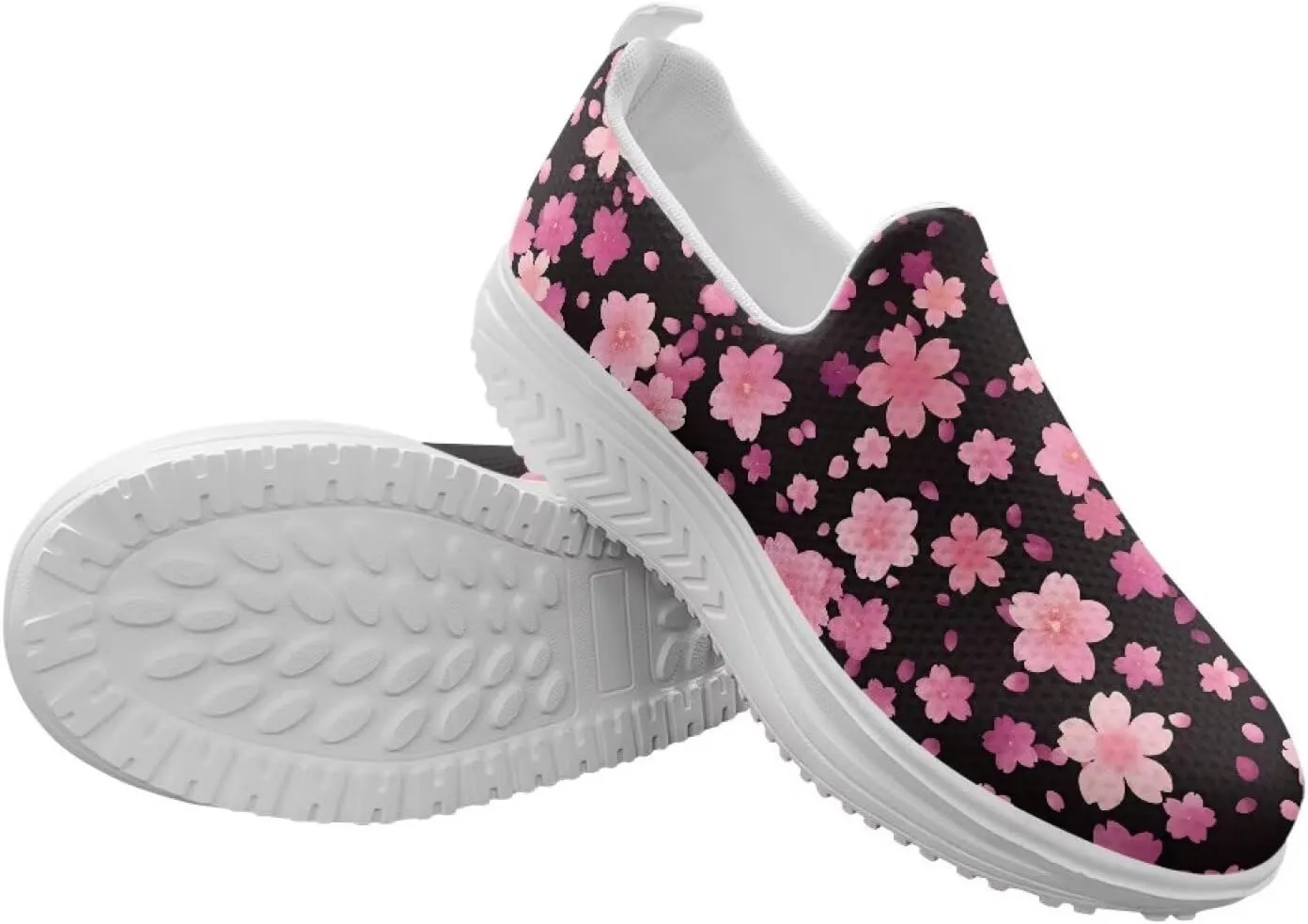 Women Walking Shoes Breathable Cushioned Workout Athletic Sneakers Lightweight Casual House Shoe Size 6-11 White Sole